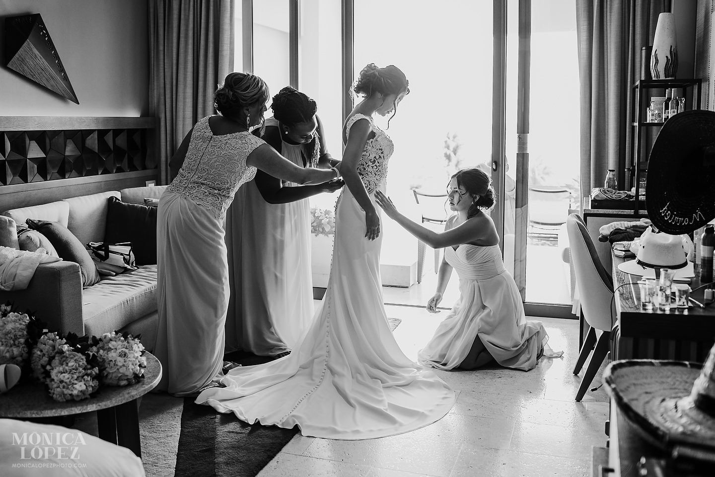 Hyatt Ziva Cancun Wedding by Monica Lopez Photography