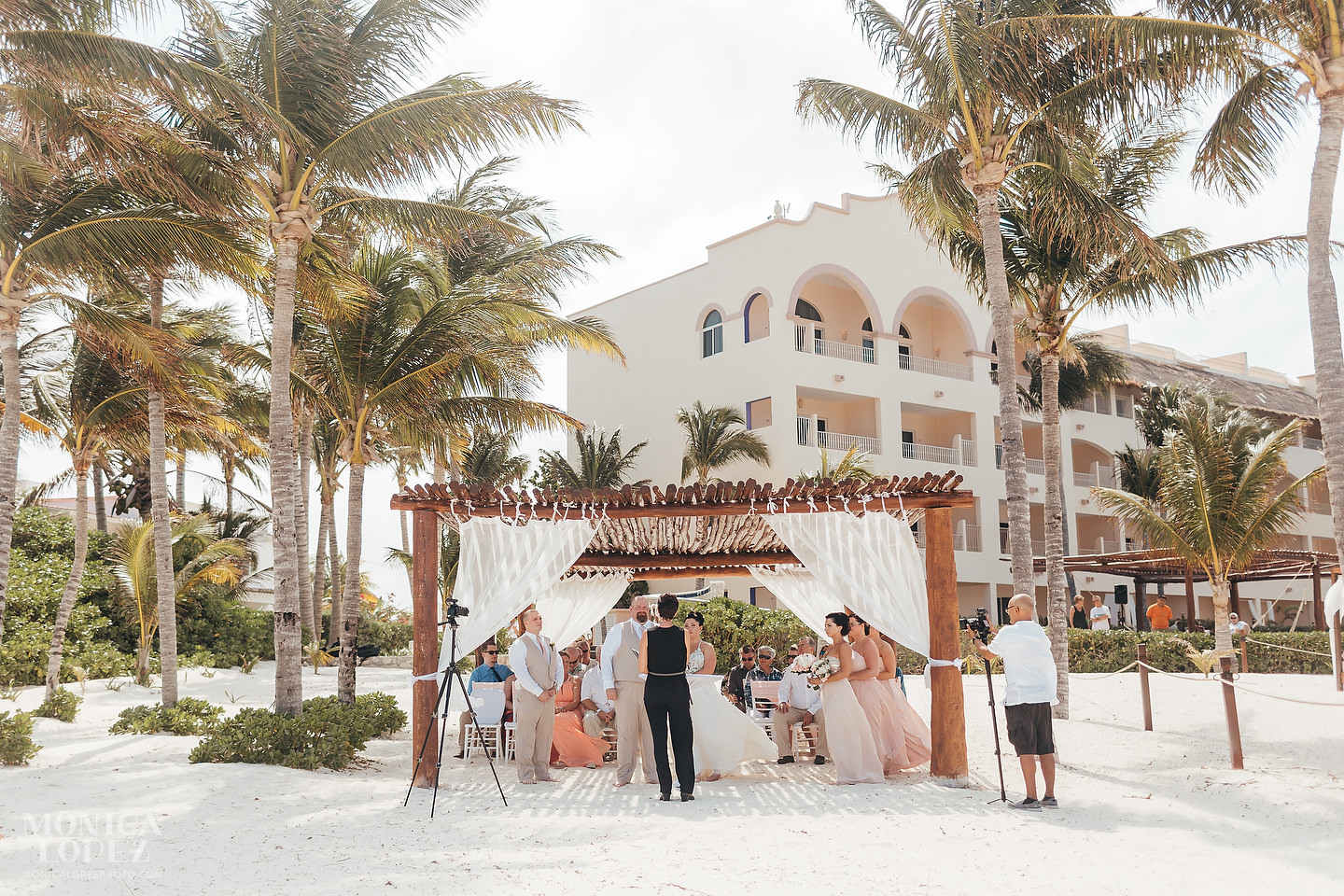 Excellence Riviera Cancun Beach Wedding by Monica Lopez Photography