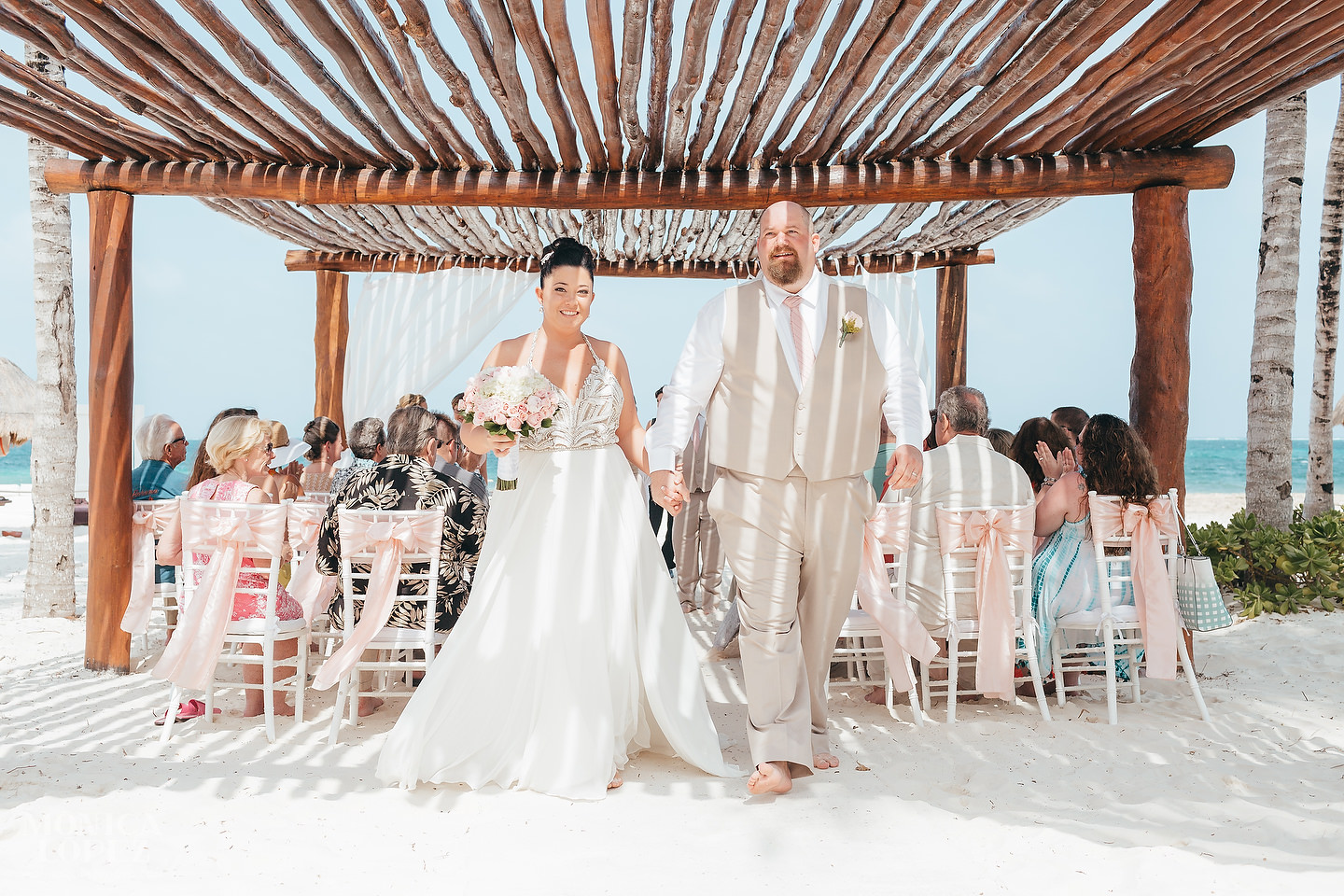 Excellence Riviera Cancun Beach Wedding Lindsey Kyle