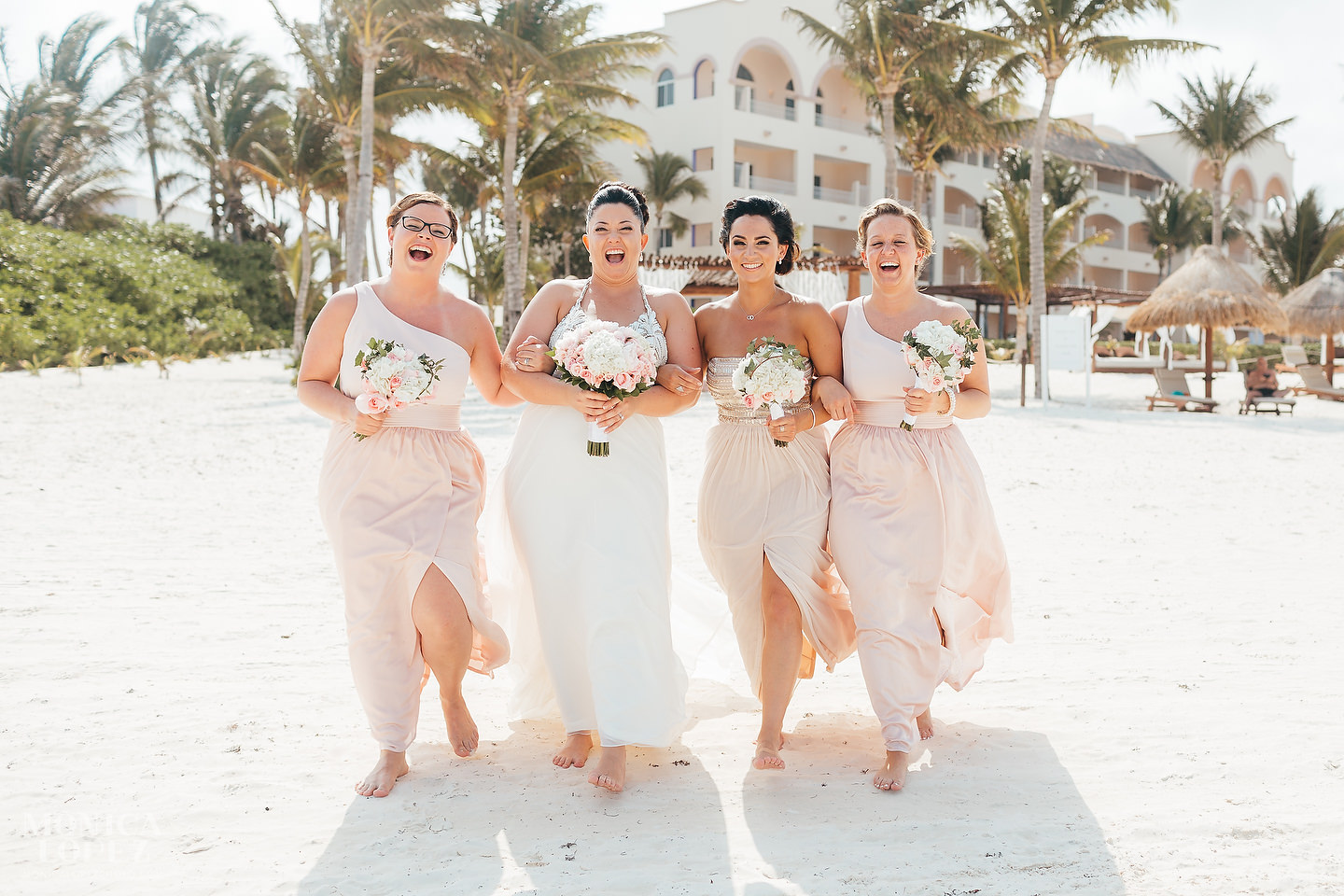 Excellence Riviera Cancun Beach Wedding by Monica Lopez Photography