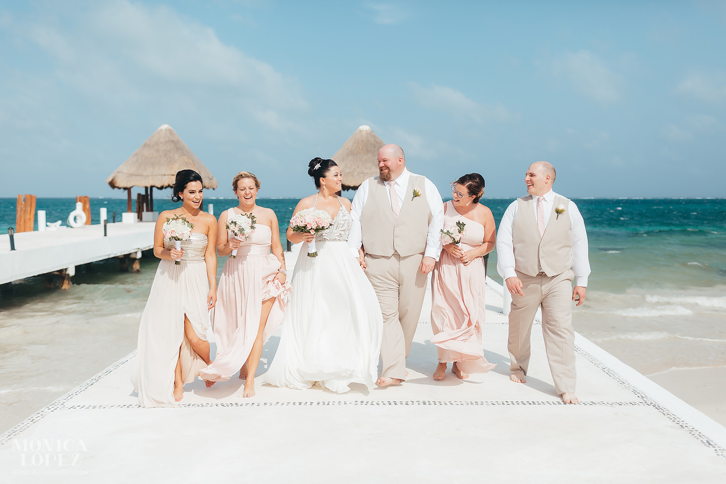 Excellence Riviera Cancun Beach Wedding by Monica Lopez Photography