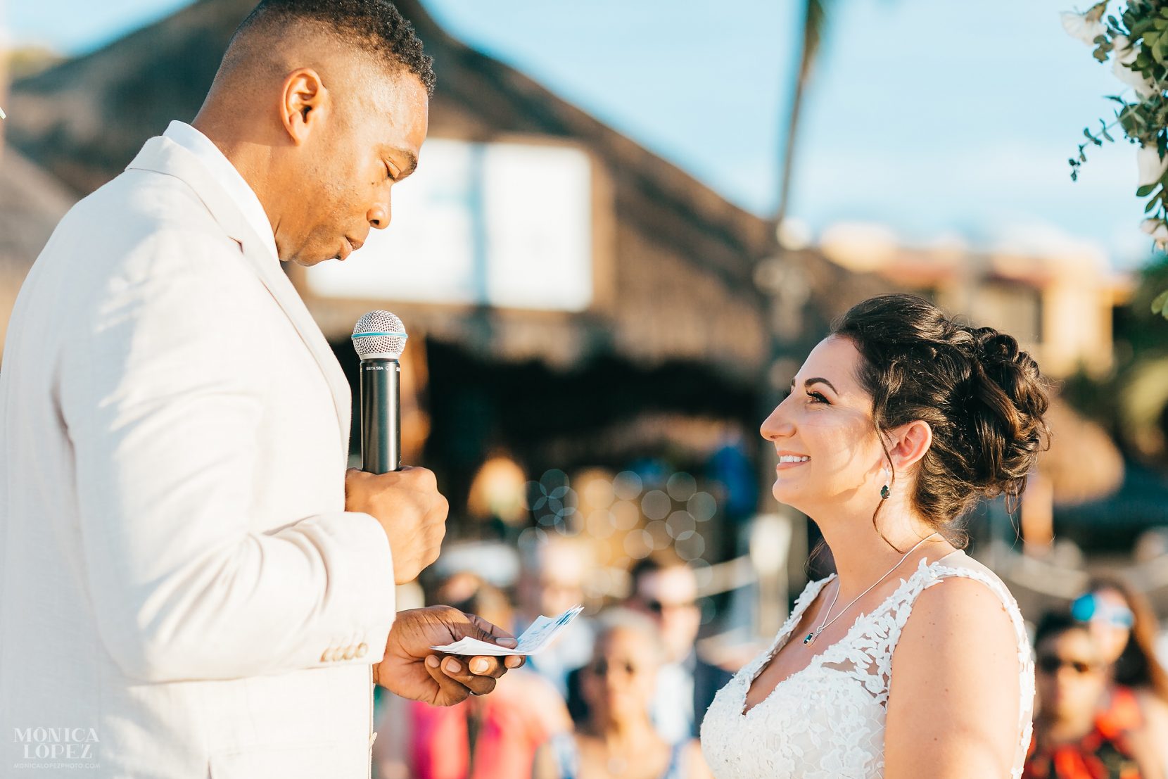 Isla Mujeres Playa Norte Sunset Wedding by Monica Lopez Photography
