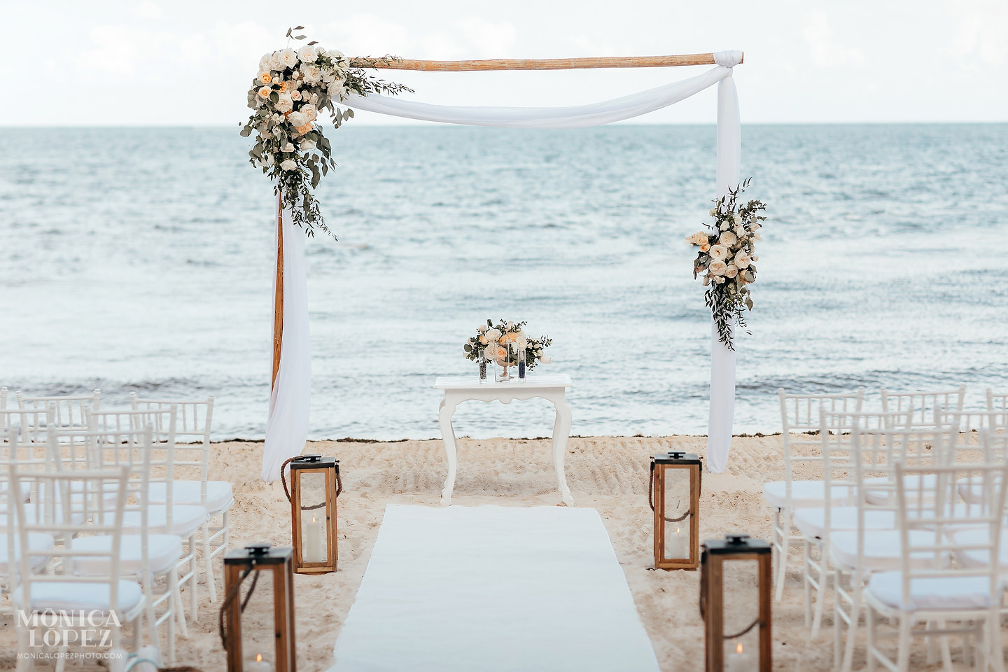 Dreams Riviera Cancun Beach Wedding by Monica Lopez Photography