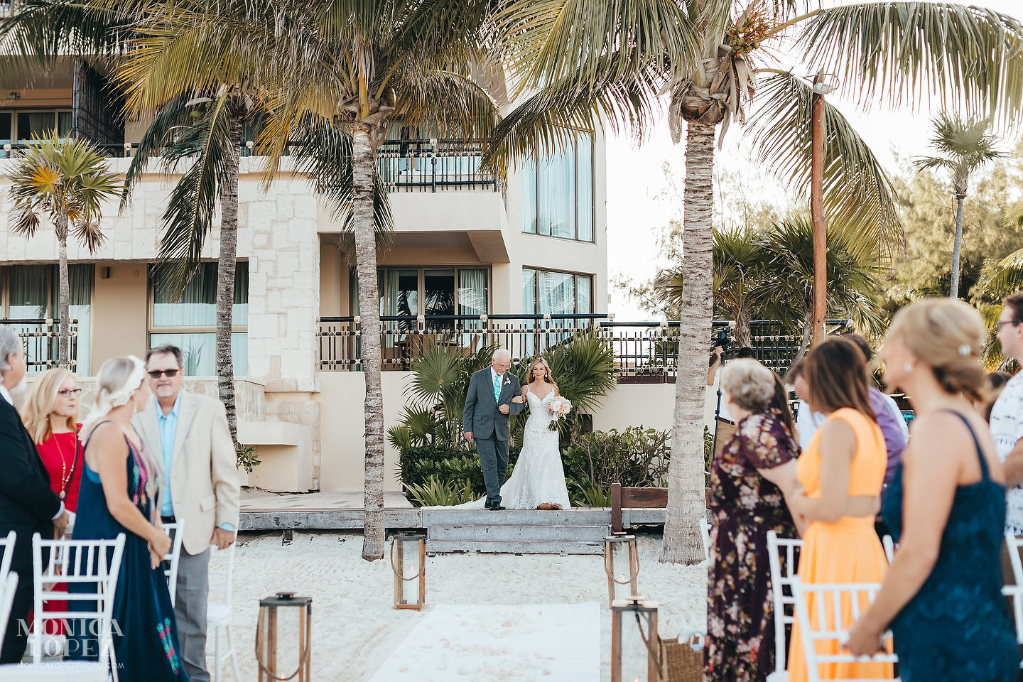 Dreams Riviera Cancun Beach Wedding by Monica Lopez Photography