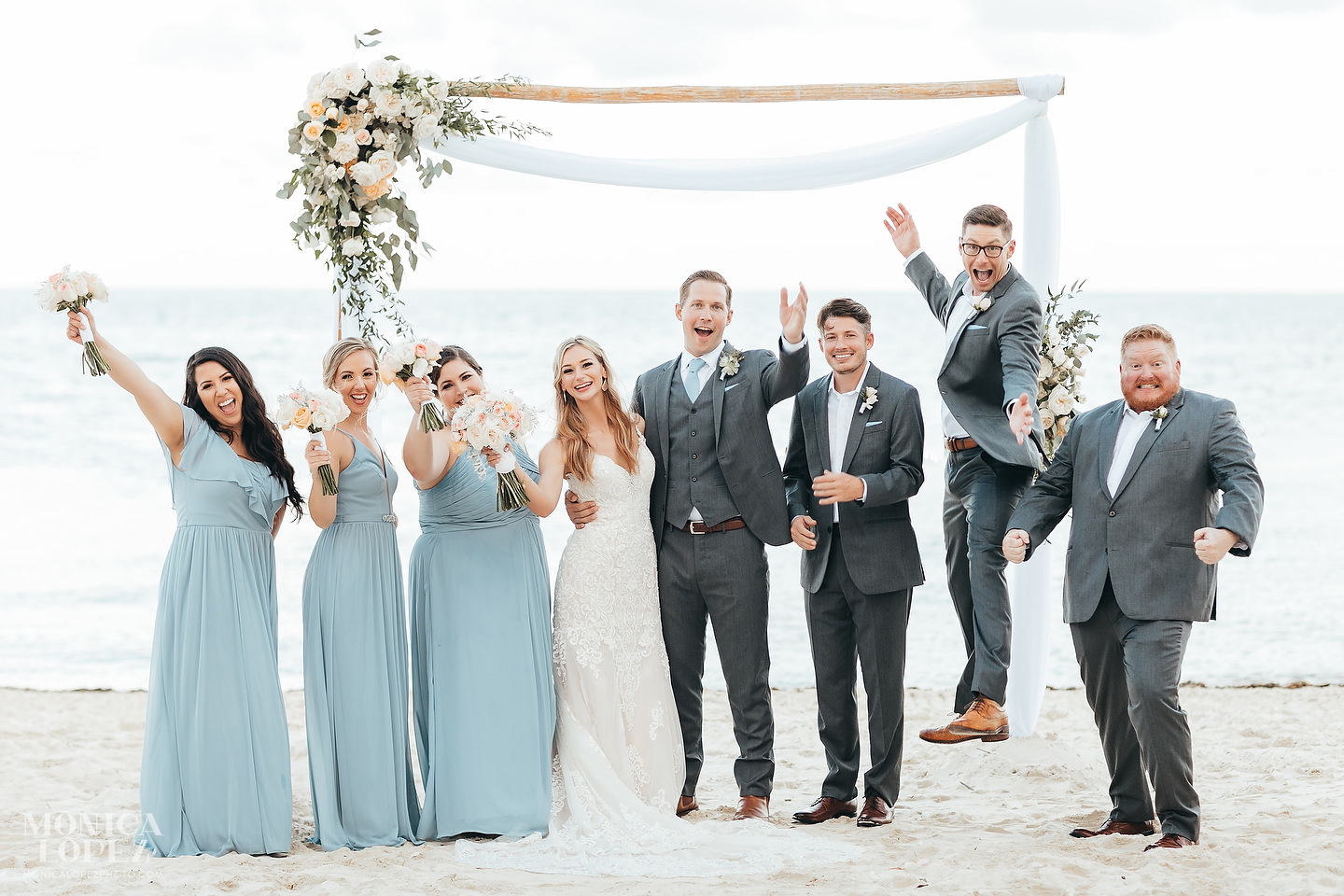 Dreams Riviera Cancun Beach Wedding by Monica Lopez Photography
