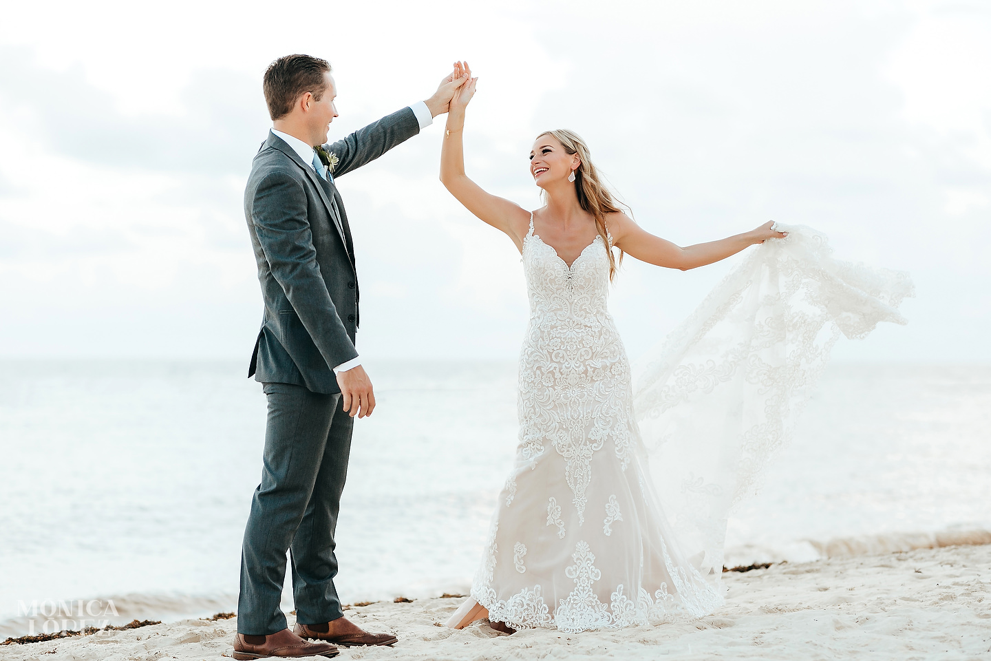 Dreams Riviera Cancun Beach Wedding by Monica Lopez Photography